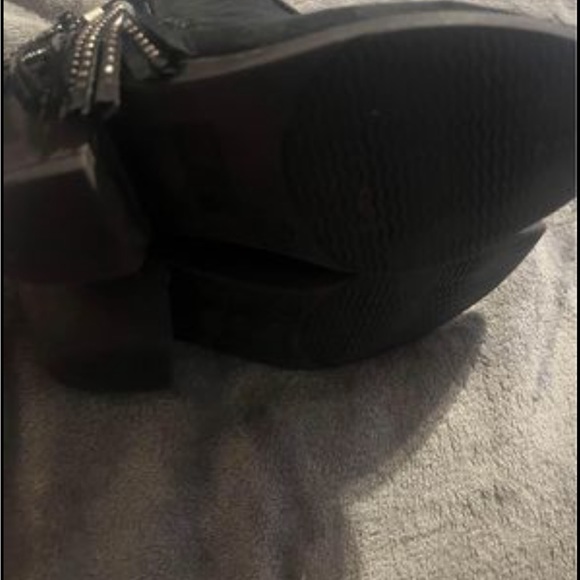 Wonder Nation Girls Black boots  Suede like material  size 2 - Picture 5 of 11